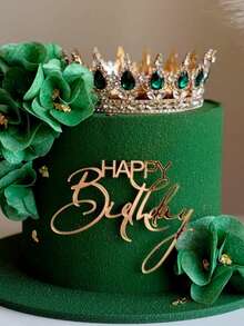 1个“生日快乐”PMMA蛋糕装饰插牌，现代字母设计，适用于生日派对、圣诞节、生日蛋糕礼品塔，可用于生日派对装饰、圣诞节、蛋糕装饰、蛋糕插牌、烘焙用品、厨房必备品、烘焙装饰、烘焙用品、蛋糕用品、节日礼物、节日礼品、装饰品 - Style G - 查看 2