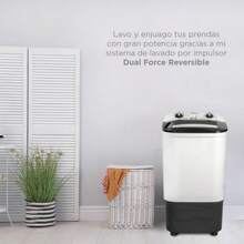 MLTS101M2SGDW Lavadora Semiautomática Una Tina 10.1 kg Dual Force Blanca