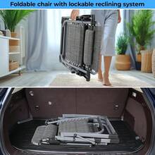 Sun Lounger Set Of 3, Garden Lounger, Folding Deck Chair, Load Capacity 160KG, Removable Seat Cushion, Adjustable Backrest, Neck Pillow And Cup Holder, Outdoor Armchair, Beach Lounger - 灰色 - 查看 4