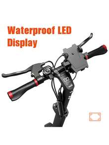 Mankeel 885W Professional-Grade Electric Scooter, 30MPH Top Speed, 35Mile Max Range, Smart Dashboard & Auto-Sensing Headlight, Dual Shock Absorbers & Disc Brakes, 10" Pneumatic Off-Road Tires, Multi-Accessory Package (Bell, Front Bag, Password Lock, Phone Holder), All-Terrain Adventure Ready