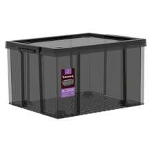 A Large, Thick Plastic Case For Home Use, A Storage Case For Clothes, And A Toy Organizer.