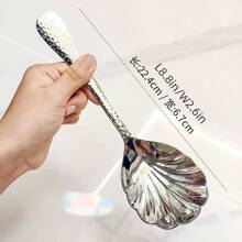 ملعقتان ذهبيتان لتقديم طعام رمضان، ملعقة تقديم من الفولاذ المقاوم للصدأ سميكة، ملعقة خلط، ملعقة أرز، ملعقة شوربة، استخدام المنزل/المطعم/فندق الحفلات