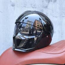 Orz GB7-摩托车头盔全盔男女款蝎子组合盔多功能巡航机车 - 多色 - 查看 17