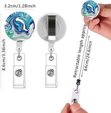 16 Pack Badge Reels For Nurses ID Badge Holder With Clip Retractable Badge Holders - #1-16pack Multi-color - 查看 7