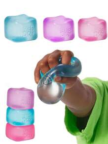 1 Stück Dekompressions-Würfel - Silikon Material - Stress Würfel Weich Ton Stress Bälle, Angst senkende handliche Schreibtisch Spielsachen für Schreibtisch Dekorationen, Klassenzimmer Preise, Party Geschenke und Feiertags Geschenke, perfekter Dekompressions-Würfel