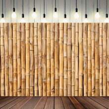 1PC Bamboo Background Party Background Photo Prop, Banner Decoration, Party Home Decoration, Party Wall Decoration, Party Background Decoration, Party Decoration Supplies