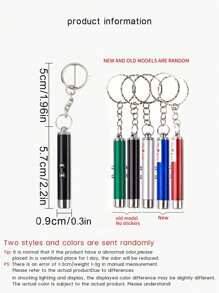 1pc/2pcs/5pcs Random Mini Portable Laser Pointer Cat Toy, Pet Training Interactive Toy, Aluminum Alloy Laser Pointer Wand With White LED + Infrared, Pet Cat Teaser Laser Pen