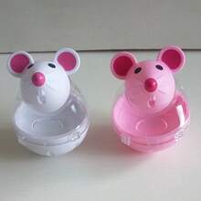 Mouse-Shaped Roly-Poly Leakage Food Ball Toy, Cat Toy