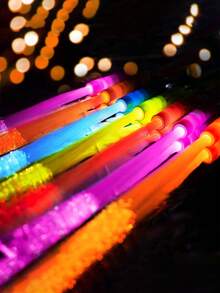 Bộ 8/4 que phát sáng sợi quang, que đèn LED, đồ dùng phát sáng cho tiệc tùng, đũa sợi quang, que nhấp nháy LED, thích hợp cho các bữa tiệc, đám cưới, Halloween, năm mới, Giáng sinh, Lễ Tạ ơn và các dịp khác. - Nhiều màu - Xem 5