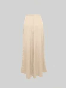 优雅度假休闲纯色半身裙