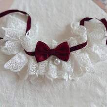 1 قطعة وشاح أنيق بشكل فراشة للقطط والأميرات، قلادة رقبة أنيقة لتزيين الحيوانات الأليفة، لاكتساب صور جميلة