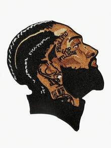 传奇 Patchez，刺绣熨烫贴花，黑色骄傲 - 彩色 - 查看 1