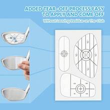 25 Sheets,3 In 1 Golf Training Assistance Ball Patches, Golf Impact Label Tape, Golf Impact Stickers, Easy To Peel Off And Stick On