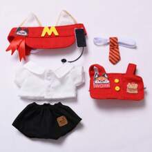 [Somente traje] Caixa surpresa de primeira e segunda geração, trajes com pingente de 17 cm, tamanho M, conjunto de uniforme de garçom para