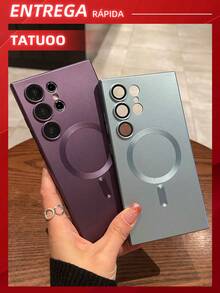 Luxury Matte Magnetic Phone Case Compatible With Samsung A15/A35/A55/S23 Ultra/S23 FE/S24 Ultra - Màu tím - Xem 5