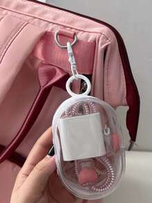 Portable Storage Bag Mini Zipper Bag Travel Storage Bag Bag Accessories Headphone Charger And Data Cable Organizer Cosmetic Bag Makeup Bag Multifunctional Case With Keychain For Women And Girls Camping Essentials Beach Accessories Travel Must Haves Travel Essentials Travel Accessories Vacation Summer Holiday School Accessories Supplies Stuff Back To School Supplies