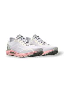 Under Armour Sneakers W HOVR 6-WHITE_PINK - White/OliveTint/GroveGreen - View 2