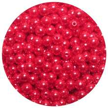 ABS Pearl 8mm 250 Units - Red - View 1