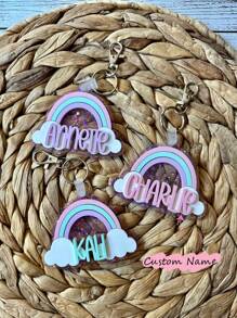 Rainbow Backpack Tag | Boho Rainbow Keychain | Backpack Tag | Bookbag Tag | Back To School | Girls Name Tag | Gift For Girls,Multi-Functional,Ornamental,Letter,Stylish,Modern,Colorful,Cute,Adorable,Casual,Custom,Personalised,Unique,Customized,Ideal Gifts For Him,Ideal Gifts For Her