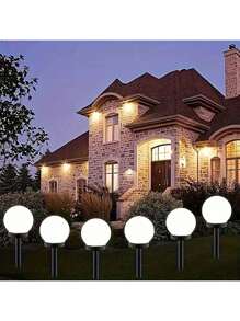 3 Stück Solar-Kugelleuchten für den Weg, 3 LED Outdoor wasserdichte dekorative Solar-Kugelleuchten für Garten, Rasen, Gehweg, Outdoor Halloween Dekoration, Outdoor Weihnachtsdekoration