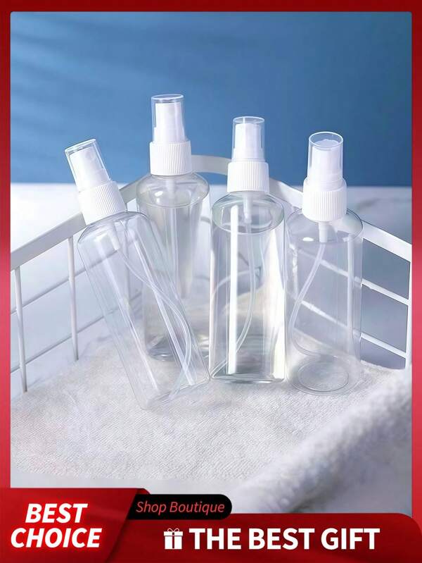 4pcs Spray Bottle, Plastic Small Spray Bottle, Disinfection, Travel, Portable, Separate Bottle, Facial Makeup, Water Replenishing, Mist Spray Bottle Back To School