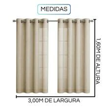 Sophisticated Rustic Linen Curtain 3.00m X 1.60m Textured Touch