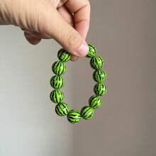 1 新款小众设计西瓜手链，夏季复古清新简约男女通用串珠手链，水果配饰，派对惊喜礼物 - 彩色 - 查看 8