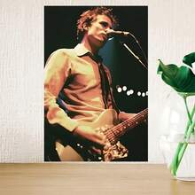 1 件 Jeff Buckley 瀑布帆布海报房间装饰空间美学墙艺术，客厅和卧室装饰的完美选择，室内，走廊，书房，高品质艺术品，卧室墙艺术 | 时尚海报 | 优质装饰画，无框 - 彩色 - 查看 3