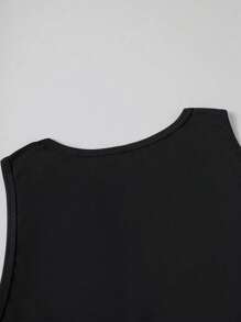 Canotta semplice e ampia, stampa New York Brooklyn, stile college, primavera estate, nuova canotta nera da uomo drappeggiata, morbida e traspirante, senza maniche.