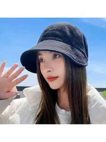 1 件装夏季宽边渔夫帽女可折叠遮阳帽渔夫帽女可调节户外运动渔夫帽 - 彩色 - 查看 6