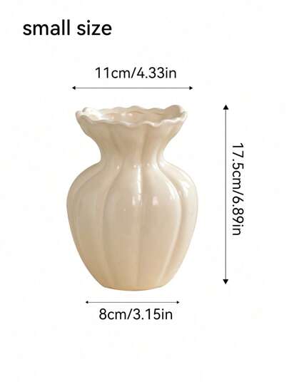 Pc Of Ceramic Vase Retro Elegante It's Flower Arrangement In The Living Room, Moderne ative Piece Dried Flowers, An Ornament Meubel Table. It Can Be Holding Fresh Flowers Water Or Inserting Plastic Artificial Serving As ation Coffee Tables, Desks Room At Home.Room ation, Home ation. Glass view 2