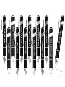 1/3/6/12/24pcs Customized Copywriting Inspirational Pen Ballpoint Pen Teacher Colleagues School Office Supplies Black Ink Inspirational Graduation Gift Father's Day, Easter, Graduation Season, Wedding,Back To School,School Supplies