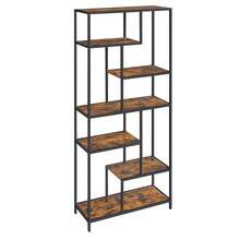 Storage Rack - Marron Rustique Et Noir - View 2