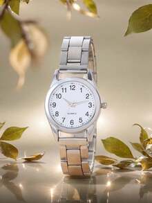 2件套渐变色钢带儿童/学生手表及手链配件 - 銀色 - 查看 3