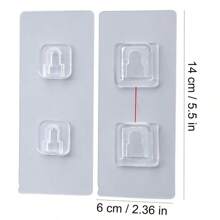 2pcs Max 13.2lbs Double Sided Wall Hangers, Outlet Holder, Wall Mount Hooks, Home Hanger, Bathroom Accessory, Kitchen Storage Utensils, Room Decoration, Suitable For Kitchen, Restaurant, Party, Camping, Gathering, Gift For Friends, Family Gift