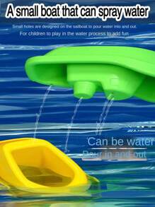 1/3/6 Pcs Random Color Colorful Stackable Bath Boat And Pool Toy, Boat-Shaped Floating Tower Toy, Early Education Intelligence Gift, Water Toy, Outdoor Toy, Indoor Toy, Beach Toy, Outdoor Beach Water Toy,New Year/Christmas/Children's Day/Birthday Gift For Kids, Kids Toys, Toys For Boys And Girls,Suitable For Infant/6 Months And Above