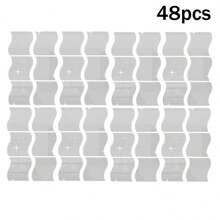 6 Simple Wave Acrylic Mirror Stickers, Size 4.72 Inches * 3.54 Inches For Wall Decoration They Are Self-Adhesive Mirror Stickers, Combined DIY Mirror Wall Stickers 3D Three-Dimensional Home Decoration Creative Self-Adhesive Trays, Suitable For Decorating The Center Of The Table Or Weddings Room Decor