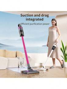 Kabelloser Staubsauger, Hochleistungsstaubsauger, geeignet für Zuhause, 600ml Staubbehälter, Akku-Staubsauger ohne Kabel, geeignet für Hartholzböden, Teppiche und Tierhaare. Kategorie: Nass- und Trockensauger, Akkukapazität: 2000mAh