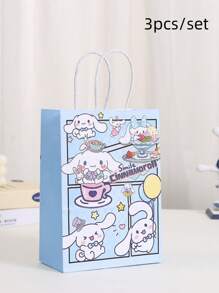 Sanrio 3pcs Sanrio Kuromi Melody Birthday Party Gift Bags Favor Bags Goody Bags Sanrio Birthday Party Supplies Decorations