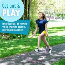 8' Foot Single Jump Rope For  S Women And Men - Active Outdoor Youth Fitness Excersing Equipment - Braided Nylon Gym Accessories