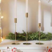 30pcs Set Metal Candle Holder, Romantic Candlelight Dinner Decor, European Style Luxury Candle Holders For Home, Wedding, Party, Holiday, Includes Candle Holders Only (No Candles Included)