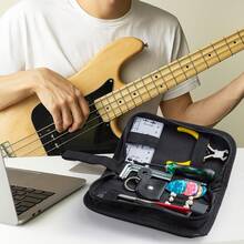Guitar Maintenance Tools Kit – Guitar Repair & Cleaning Kit With String Winder, Cutter, Fret Files, Screwdriver – Guitar Tool Set For Acoustic, Electric, Bass Guitars For Beginners Musicians - 31PCS - View 4