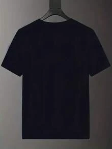 1pcs Graphic Casual Men Plus Size TShirts Independence Day Tee 100% Cotton For July 4th Celebrations, Patriotic Apparel, USA Flag Design, Comfortable Fit, Daily Wear - Black - View 2
