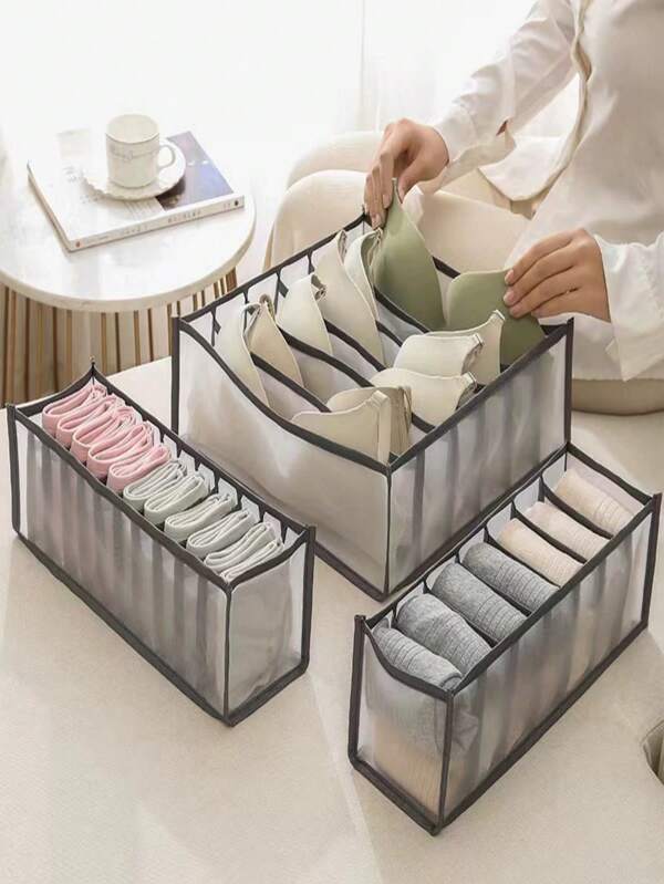 Underwear Compartment Organizer Socks Underwear Storage Box Drawer Storage Organizer Bag For Women Storage Organizer Travel Essentials Gift Back To School