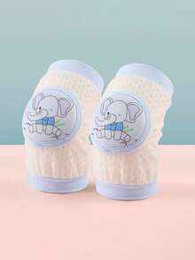2pcs Baby Knee Pads, Toddler Crawling Knee Protector, Summer Thin Knee Guard For Infants, Anti-Skid Knee Elbow Pads For Children - Blue - View 15