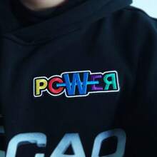 Ropa, sombreros, bolsas, tela bordada, parches, cinta adhesiva de doble cara personalizada del nuevo álbum "POWER" de GD