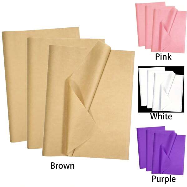 100 Sheets - Easter Soft Tissue Paper Packaging Gift Packaging Crafts DIY Gift Bag Basket Stuffed Shoes Crepe Paper Birthday Easter Decorations - Christmas Gift Wrapping Paper, Birthday Gift Wrapping Paper, Wedding Gift Wrapping Paper School Supplies, Back To School