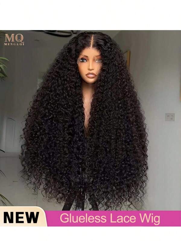 Peruca de renda frontal com ondas profundas de densidade 200, cabelo humano, densidade 200%, 13*4, 13*6, 4*4, 5*5, 34 polegadas, cabelo humano cacheado para mulheres, natural, preto, HD, renda transparente, perucas frontais sem cola, mistura de cabelo humano pré-arrancado com cabelo de bebê
