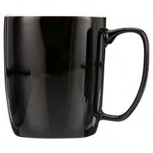 Amuse Professional Porcelain Bistro Daily Mugs Set Of 6 14 Oz Classic Black - classicblack - View 7
