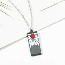bandai Best-Selling Demon Slayer Pendant Kamado Tanjirou Necklace Boy Anime Cosplay Jewelry Pendant Decoration